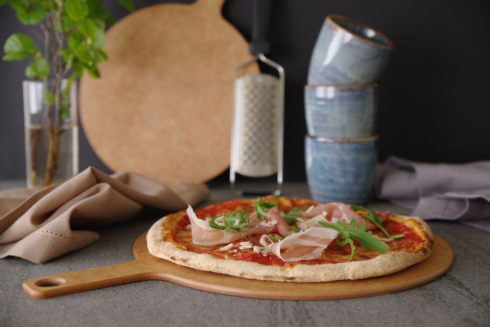 Planche à pizza avec poignée, HENDI, ø356x(H)6mm