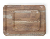 Plateau de service en mélamine avec imprimé bois, HENDI, Bois clair, 370x530mm