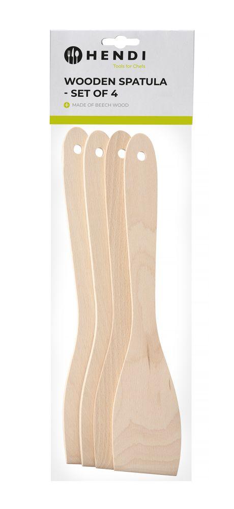 Spatule en bois -lot de 4, HENDI, 4 u., (L)300mm