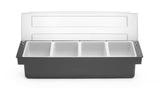 Boîte à ingrédients - 4 bacs, Bar up, 480x150x(H)100mm