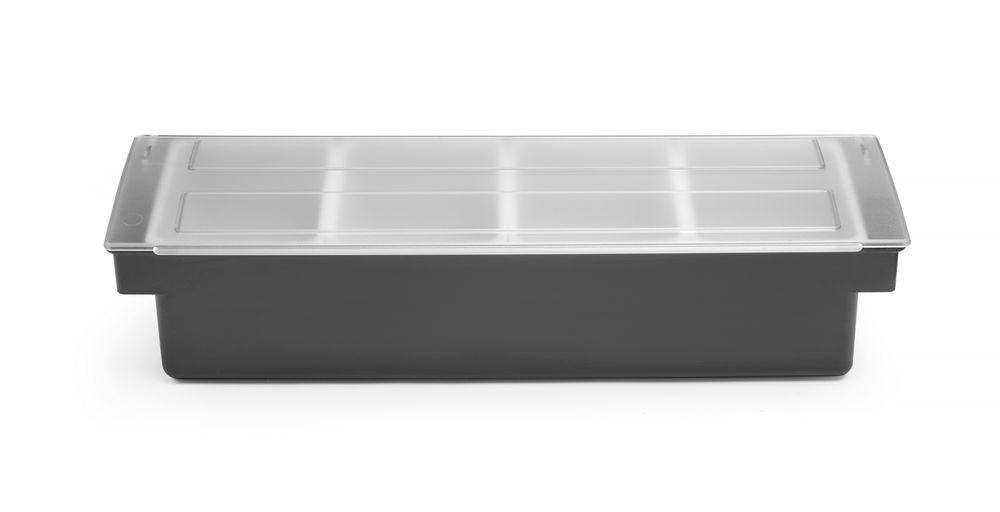 Boîte à ingrédients - 4 bacs, Bar up, 480x150x(H)100mm