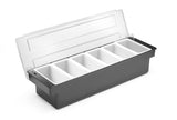 Boîte à ingrédients - 6 bacs, Bar up, 480x150x(H)100mm