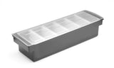Boîte à ingrédients - 6 bacs, Bar up, 480x150x(H)100mm