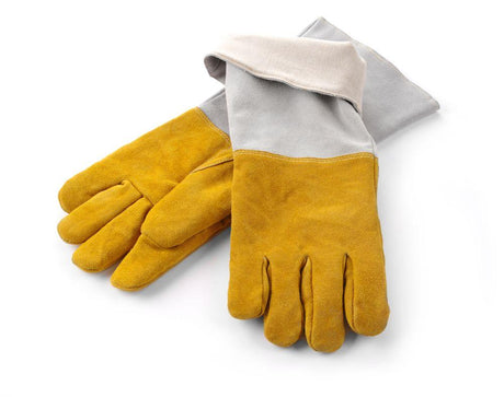 Gants anti-chaleur en cuir - 2 pièces, HENDI, 2 u., (L)460mm