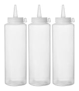 Sets de flacon distributeur - 3 pièces, HENDI, 0,2L, Transparent, 3 u., ø50x(H)185mm
