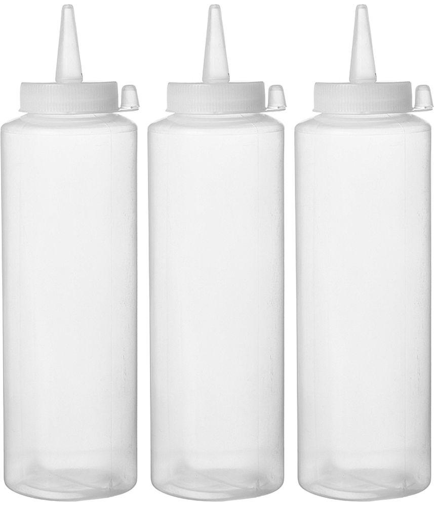 Sets de flacon distributeur - 3 pièces, HENDI, 0,2L, Transparent, 3 u., ø50x(H)185mm