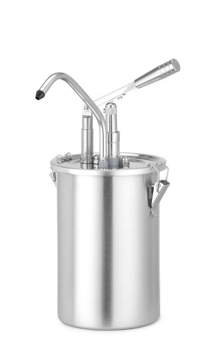 Distributeur de sauce en acier inoxydable avec pompe, HENDI, 4,5L, xx(H)420mm