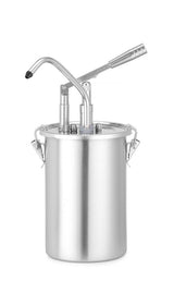 Distributeur de sauce en acier inoxydable avec pompe, HENDI, 4,5L, xx(H)420mm