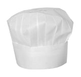 Toque chef - 10 unités, HENDI, Blanc, 10 u., ø600x(H)230mm