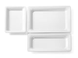 Plateaux gastronormes bord fin, Fine Dine, GN 1/2, 325x265x(H)20mm