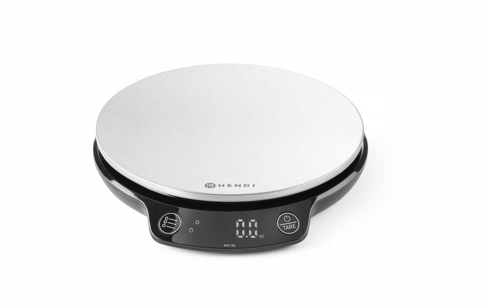 Balance de cuisine 3 kg, HENDI, 165x180x(H)31mm