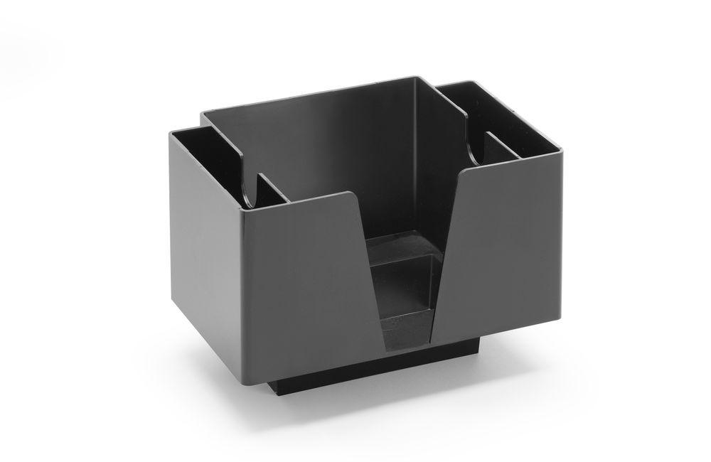 Porte-serviettes avec 3 compartiments, Bar up, Noir, 193x143x(H)136mm