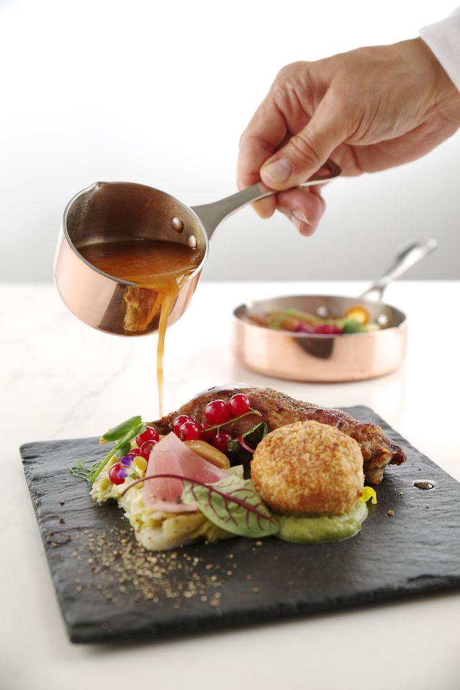 Casseroles miniatures avec bec verseur, HENDI, 0,05L, ø50x(H)30mm