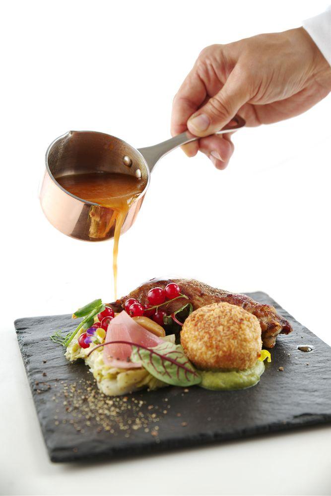 Casseroles miniatures avec bec verseur, HENDI, 0,05L, ø50x(H)30mm