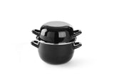 Cocotte à moules émaillée - avec couvercle, HENDI, 2,5L, ø200x(H)180mm