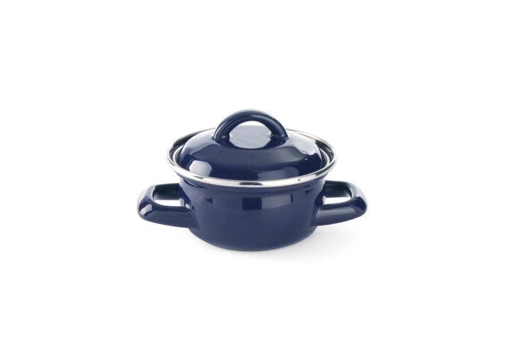 Marmite à soupe ou à sauce - avec couvercle, HENDI, bleu, 0,5L, Bleu, ø115x(H)95mm