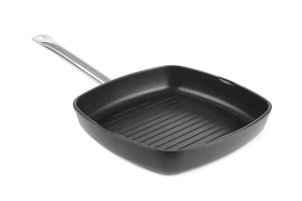 Poêle à griller rainurée Titanium Professional, HENDI, 550x290x(H)55mm