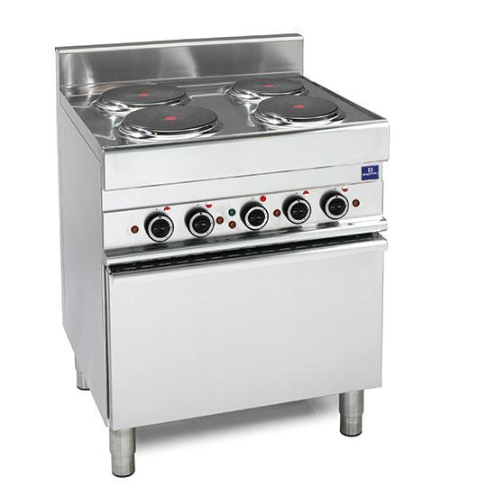 cuisinière électrique, 4 plaques, 1 four électrique à convection