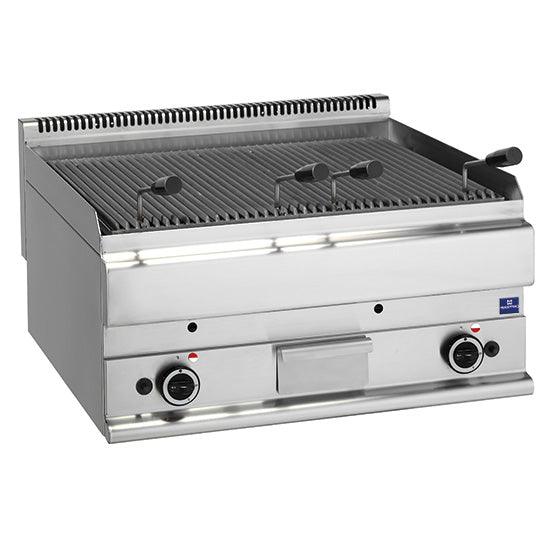 gril à pierre lavique à gaz de table