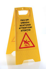 Panneau portant la mention 'ATTENTION!', HENDI, 300x460x(H)615mm