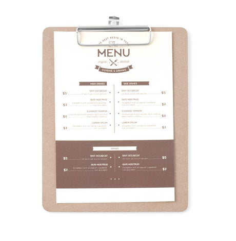 Protège-menu clipboard, HENDI, 185x245mm