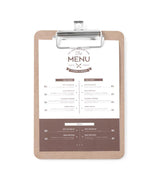 Protège-menu clipboard, HENDI, 125x180mm