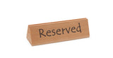 Chevalet de table réservé, HENDI, "reserved", 152x44x(H)44mm