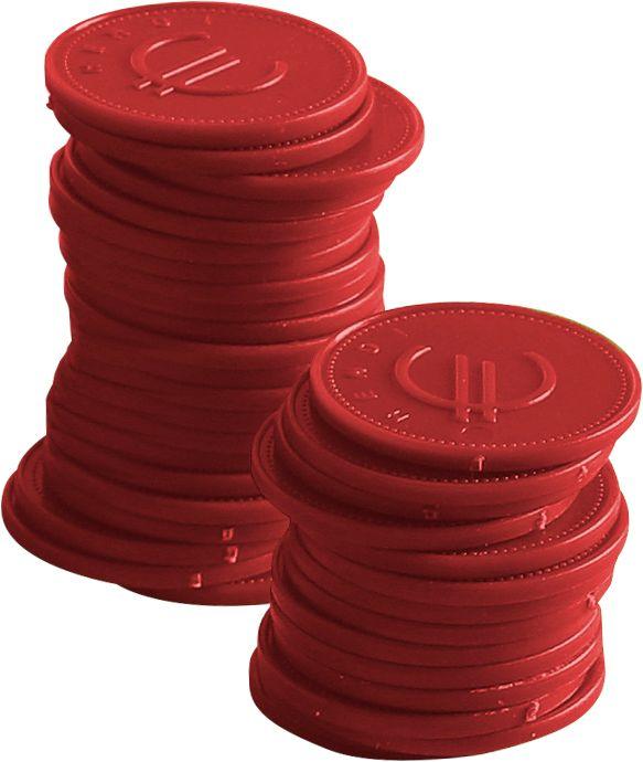 Jetons - 100 pièces, Bar up, Jaune, 100 u., ø25mm