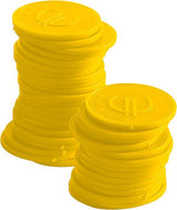 Jetons - 100 pièces, Bar up, Jaune, 100 u., ø25mm