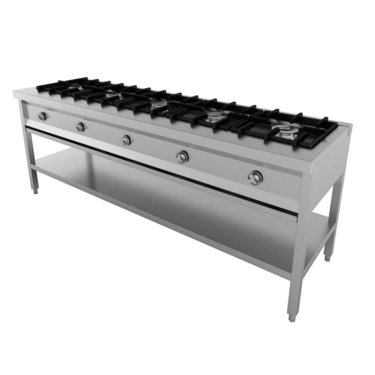 Cuisinière 5 brûleurs Prestige - FRANCE CHR