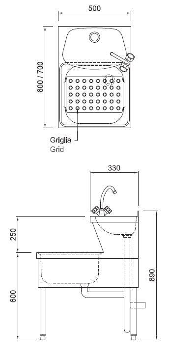 Lavabo Élégance CombiSteel - FRANCE CHR