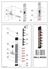 Porte-assiettes mural élégant 6 CombiSteel - FRANCE CHR