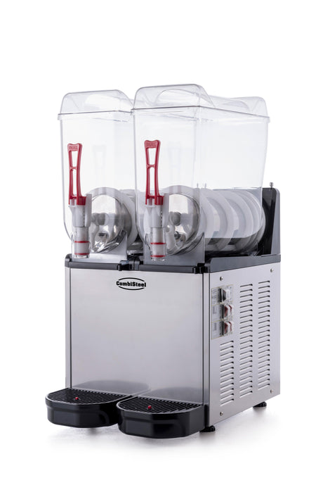 Distributeur de boissons glacées 2x12L en acier inoxydable. - FRANCE CHR