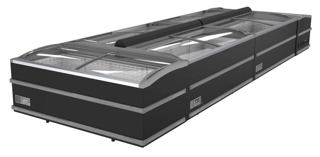 Congélateur Bahut Noir Automatique pour Supermarché. - FRANCE CHR