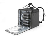 Sac à dos isotherme transport alimentaire, HENDI, 75,2L, Noir, 410x410x(H)480mm