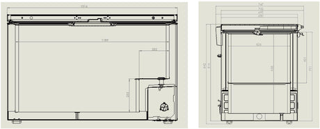 Congélateur Bahut Inox 407 L - FRANCE CHR