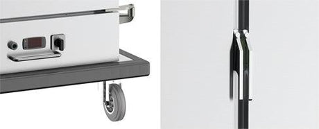 Chariot chauffant 15x 2/1GN en acier inoxydable. - FRANCE CHR