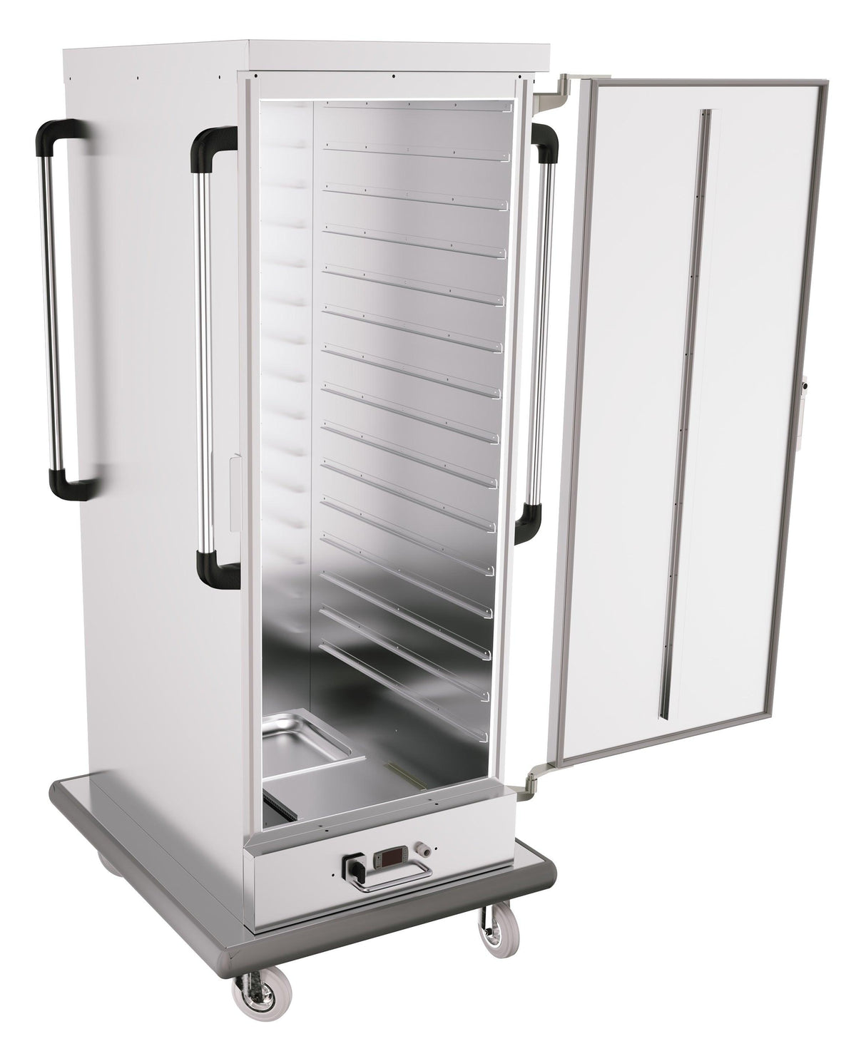 Chariot chauffant 15x 2/1GN en acier inoxydable. - FRANCE CHR