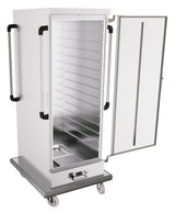 Chariot chauffant 15x 2/1GN en acier inoxydable. - FRANCE CHR