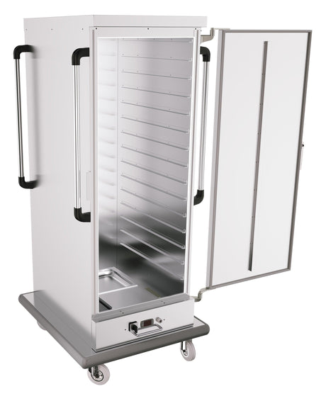 Chariot chauffant 15x 2/1GN en acier inoxydable. - FRANCE CHR