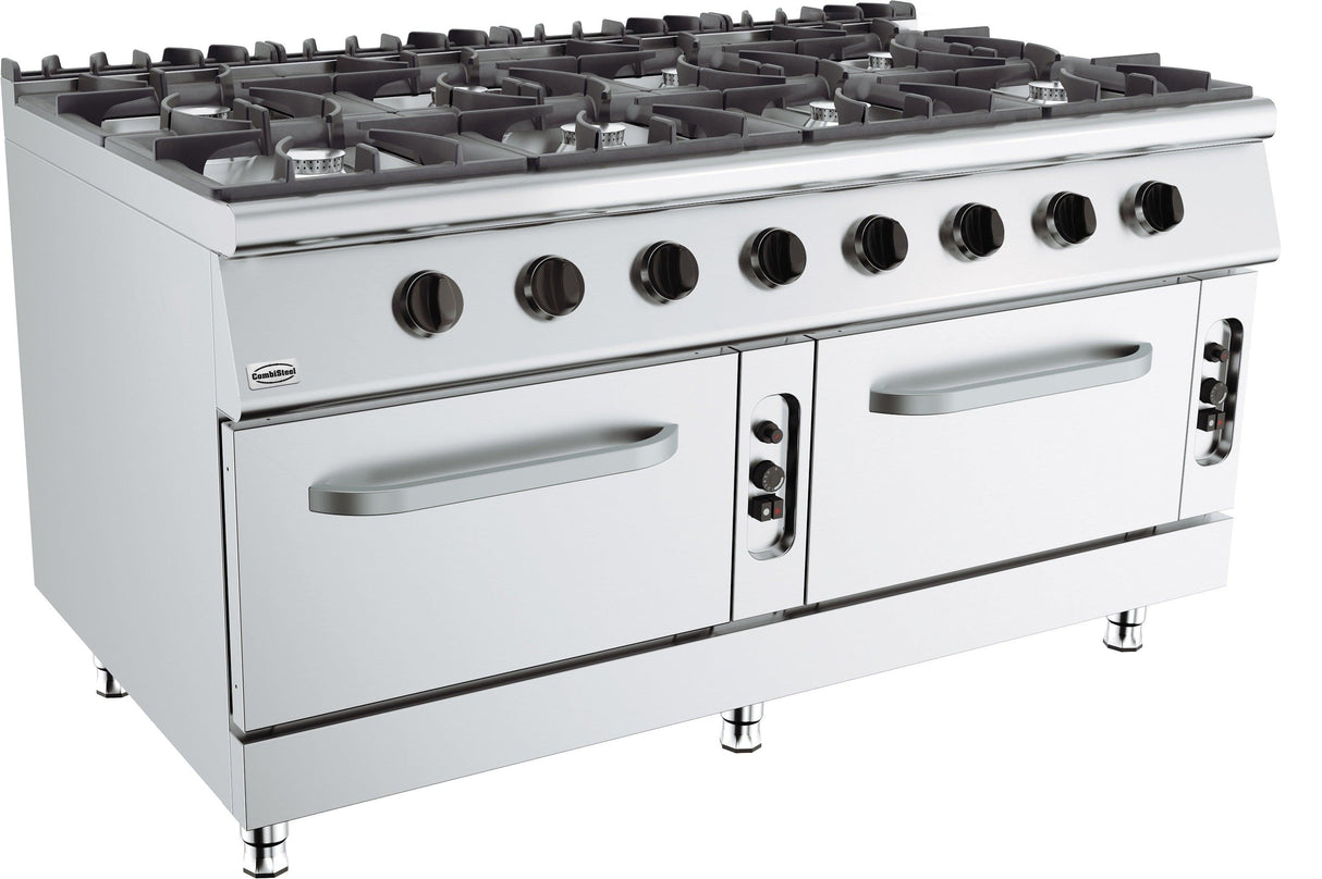 Cuisinière à Gaz Professionnelle 8 Brûleurs avec Four GN 2/1 - FRANCE CHR