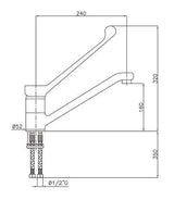 Robinet à commande de coude CombiSteel - FRANCE CHR