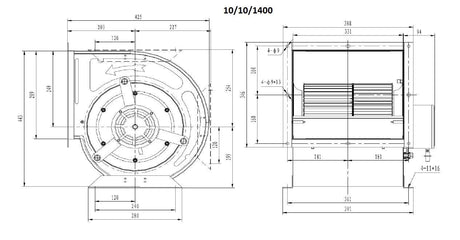 Ventilateur de Qualité Supérieure 10/10/1400 - FRANCE CHR