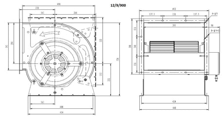 Ventilateur Haute Performance CombiSteel 12/9/900 - FRANCE CHR