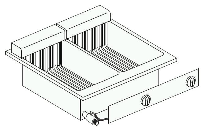 Friteuse professionnelle double 2x10 L - FRANCE CHR