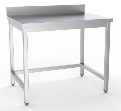 Plan de Travail en Acier Inoxydable avec Bord Relevé Démontable - FRANCE CHR