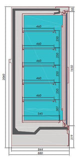 Chambre Froide Noire Élégante Mike 3.8 - FRANCE CHR