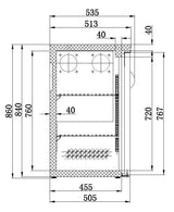 Armoire réfrigérée noire 3 portes en verre - FRANCE CHR