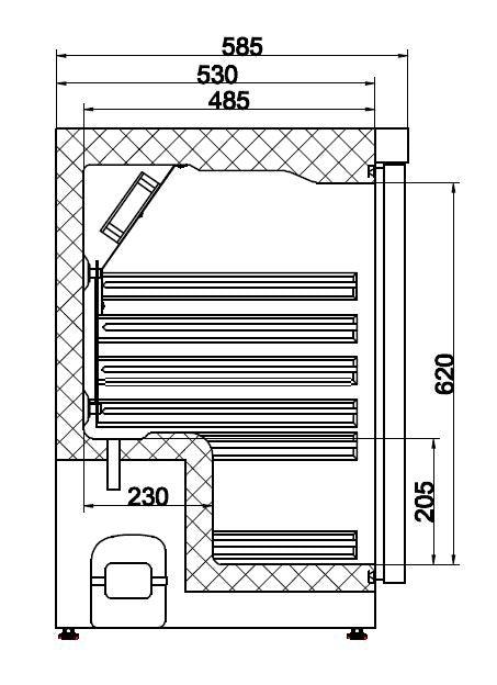 Réfrigérateur Inox 1 Porte Élégance - FRANCE CHR