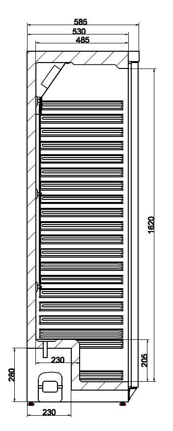 Réfrigérateur en acier inox 1 porte CombiSteel HR400 - FRANCE CHR